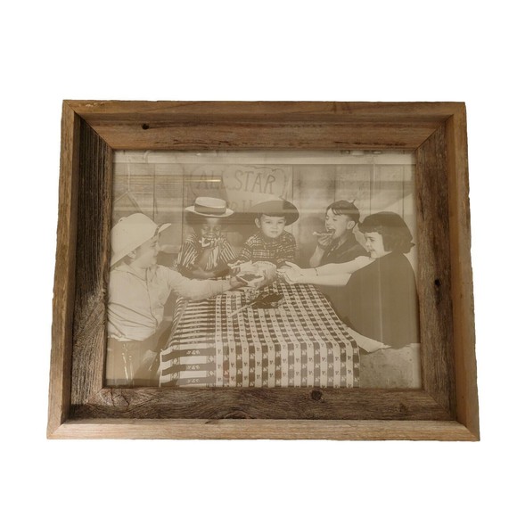 Little Rascals Print with Barn Wood Frame - 16.75" x 14" - Picture 2 of 9